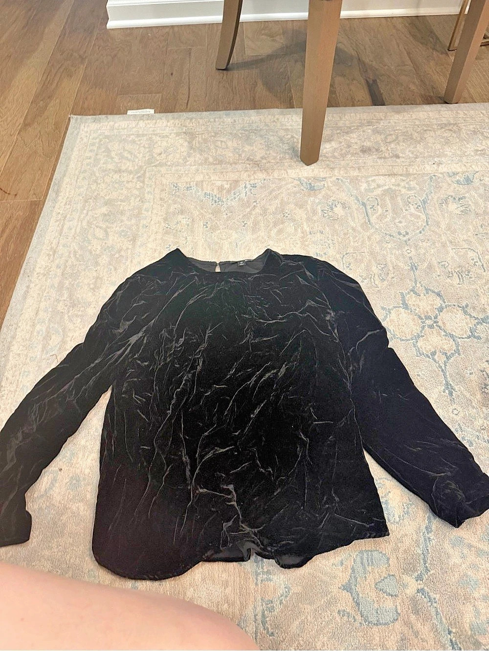 J.Crew Black Long Sleeve Top Size 12